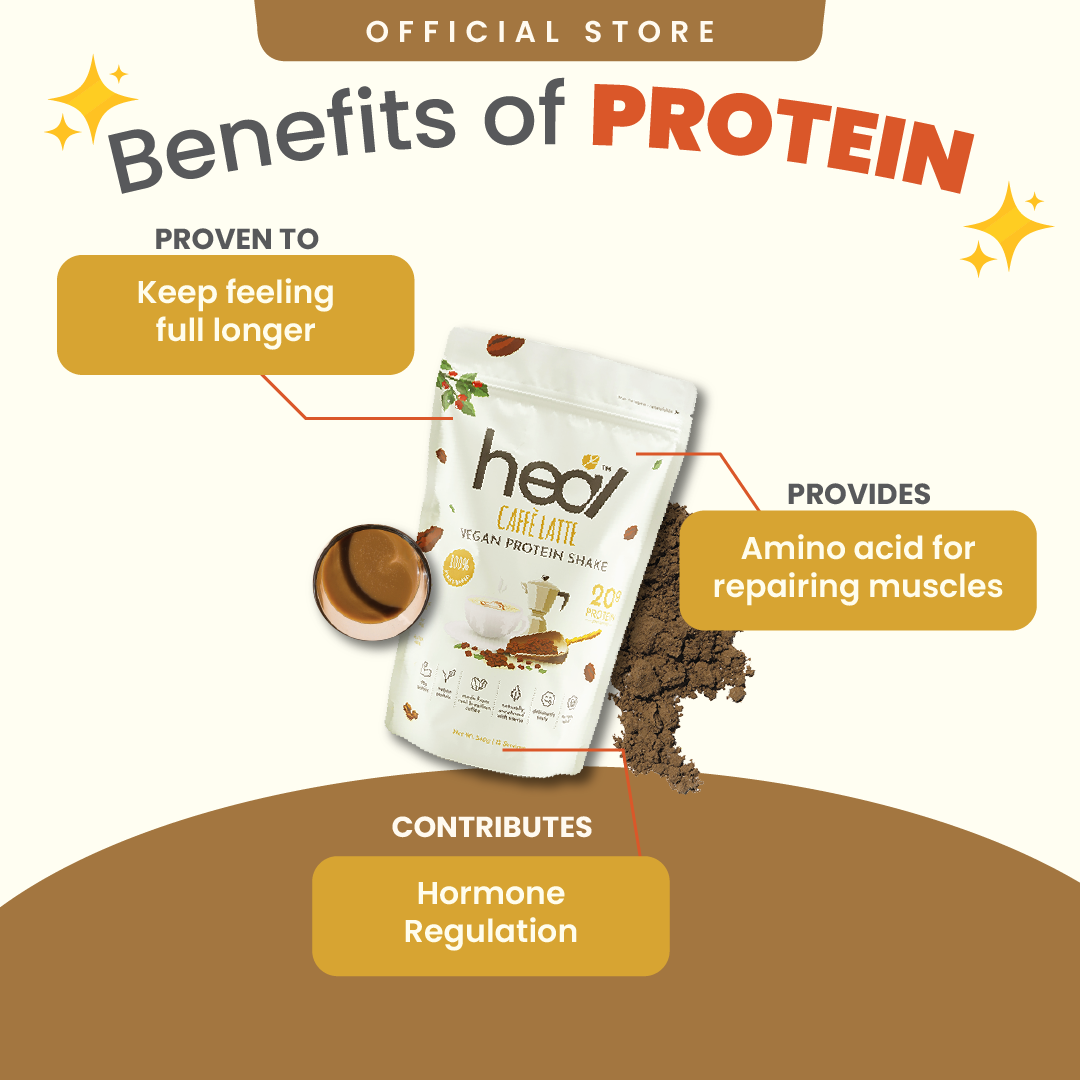 [Subscription Plan] Heal Caffe Latte Vegan Protein Shake, 15 Servings Value Pack