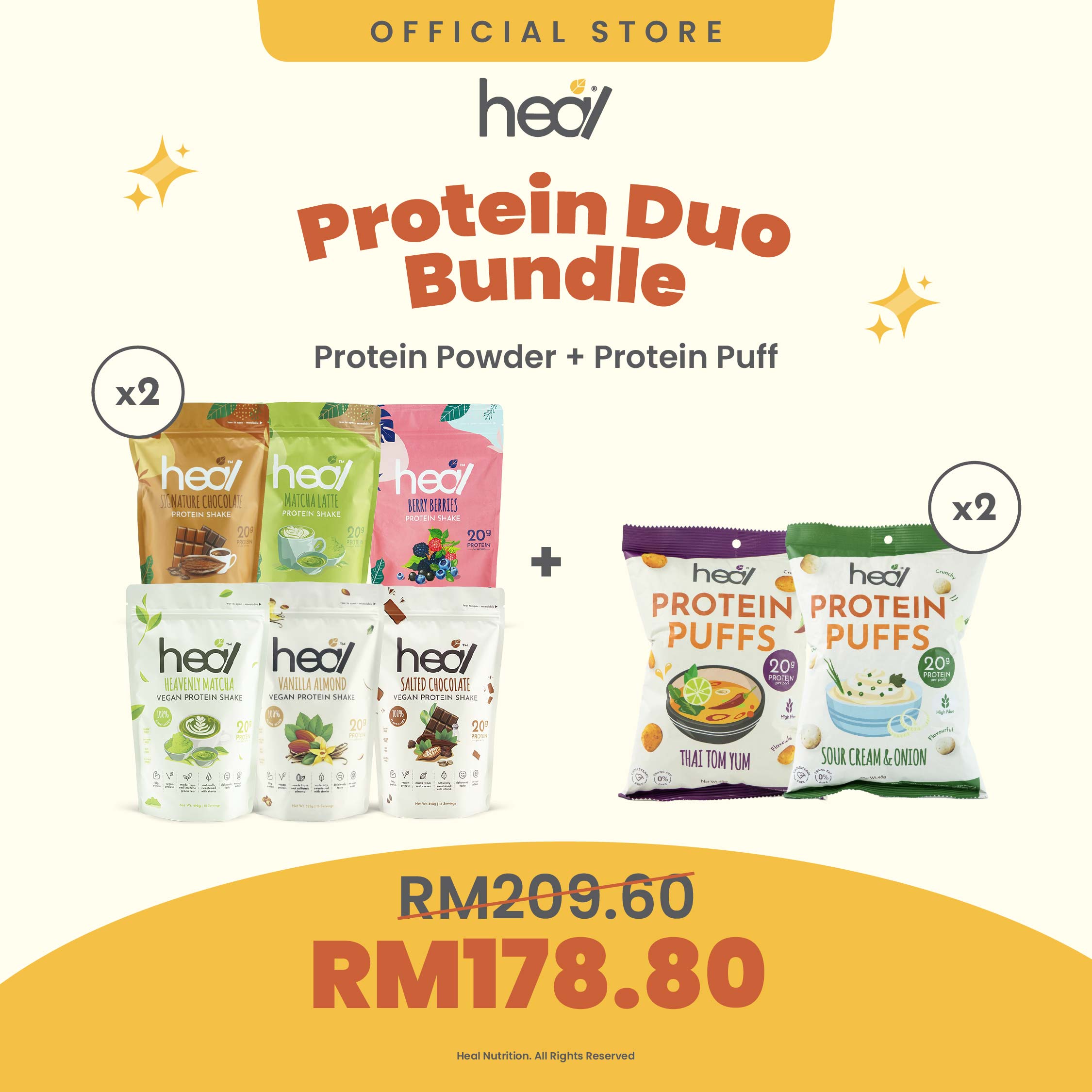 Protein Duo Bundle (Worth RM209.60)
