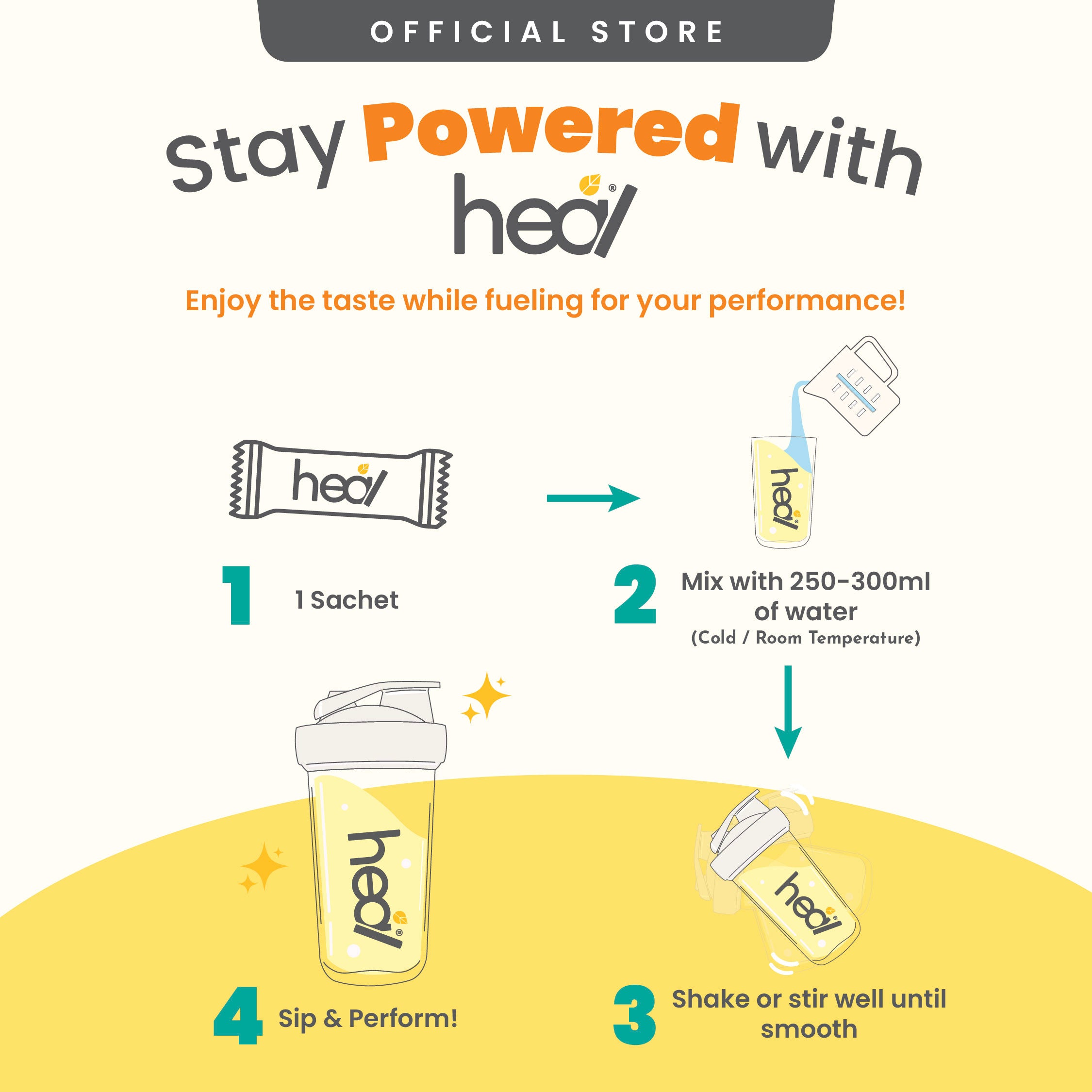 [NEW] Heal Creatine - Citrus Yuzu Sachet (30 servings)