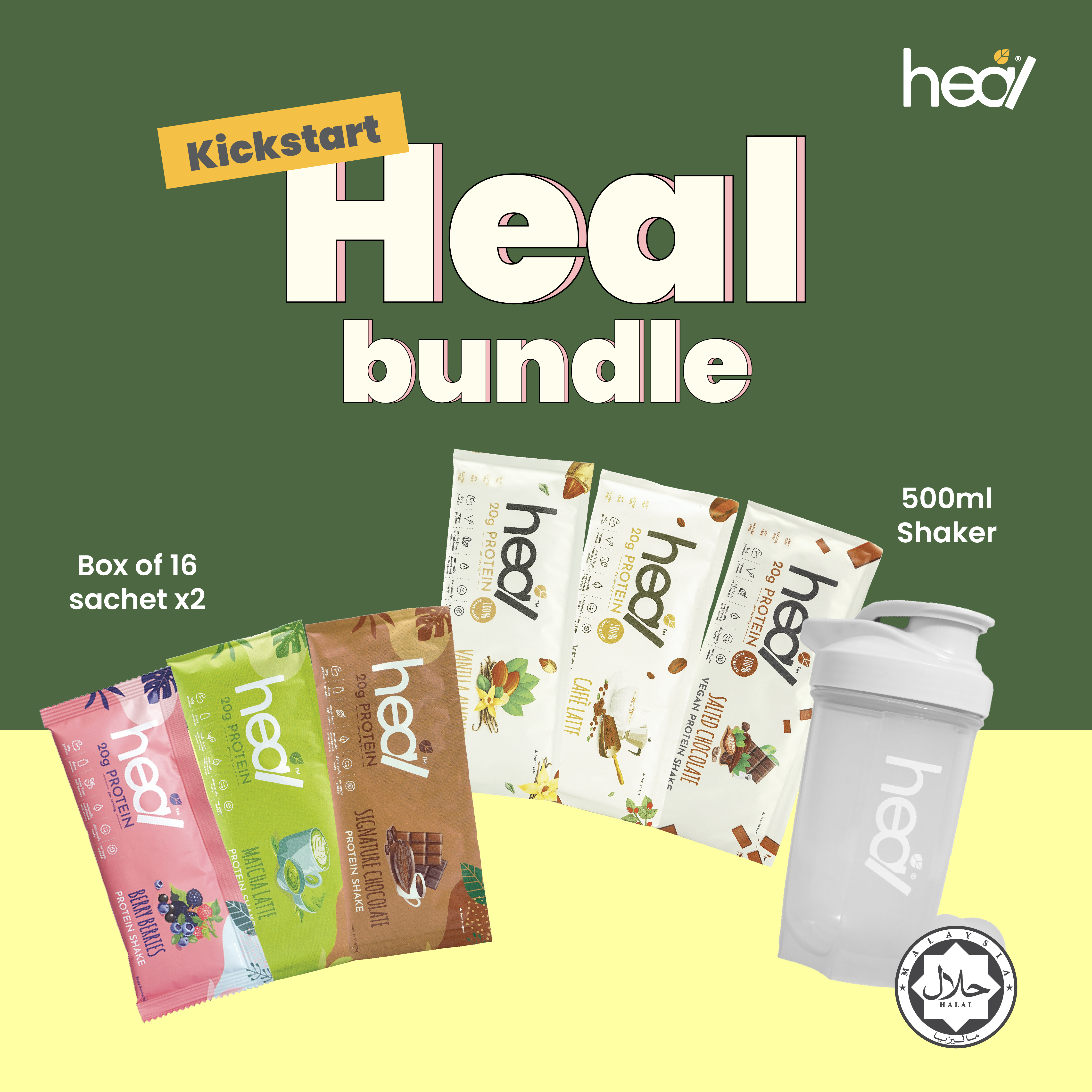 Heal Kickstart Bundle (Worth RM227) - Halal