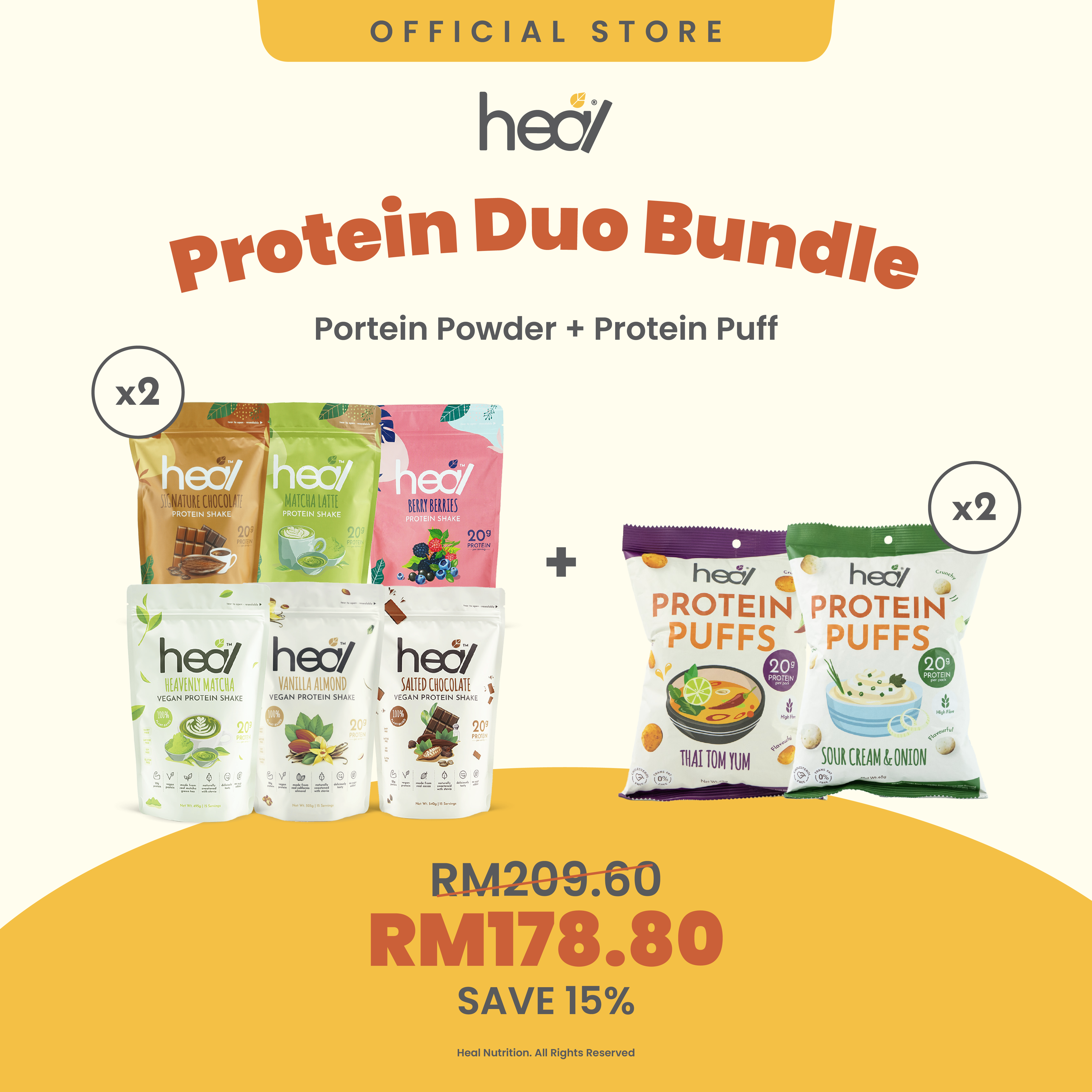 Protein Duo Bundle (Worth RM209) - Halal