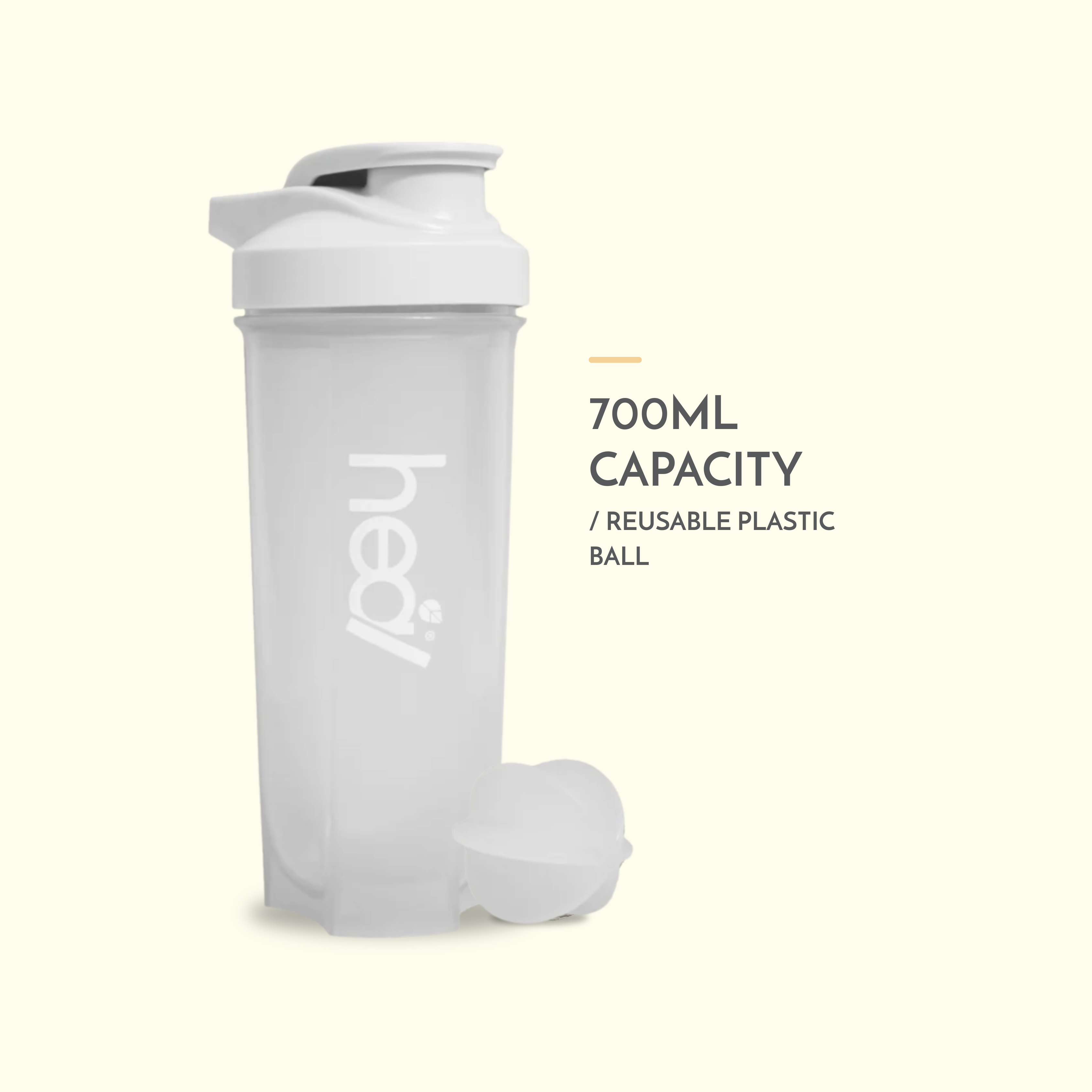 Heal Grey Shaker Bottle 700ml/500ml - BPA FREE
