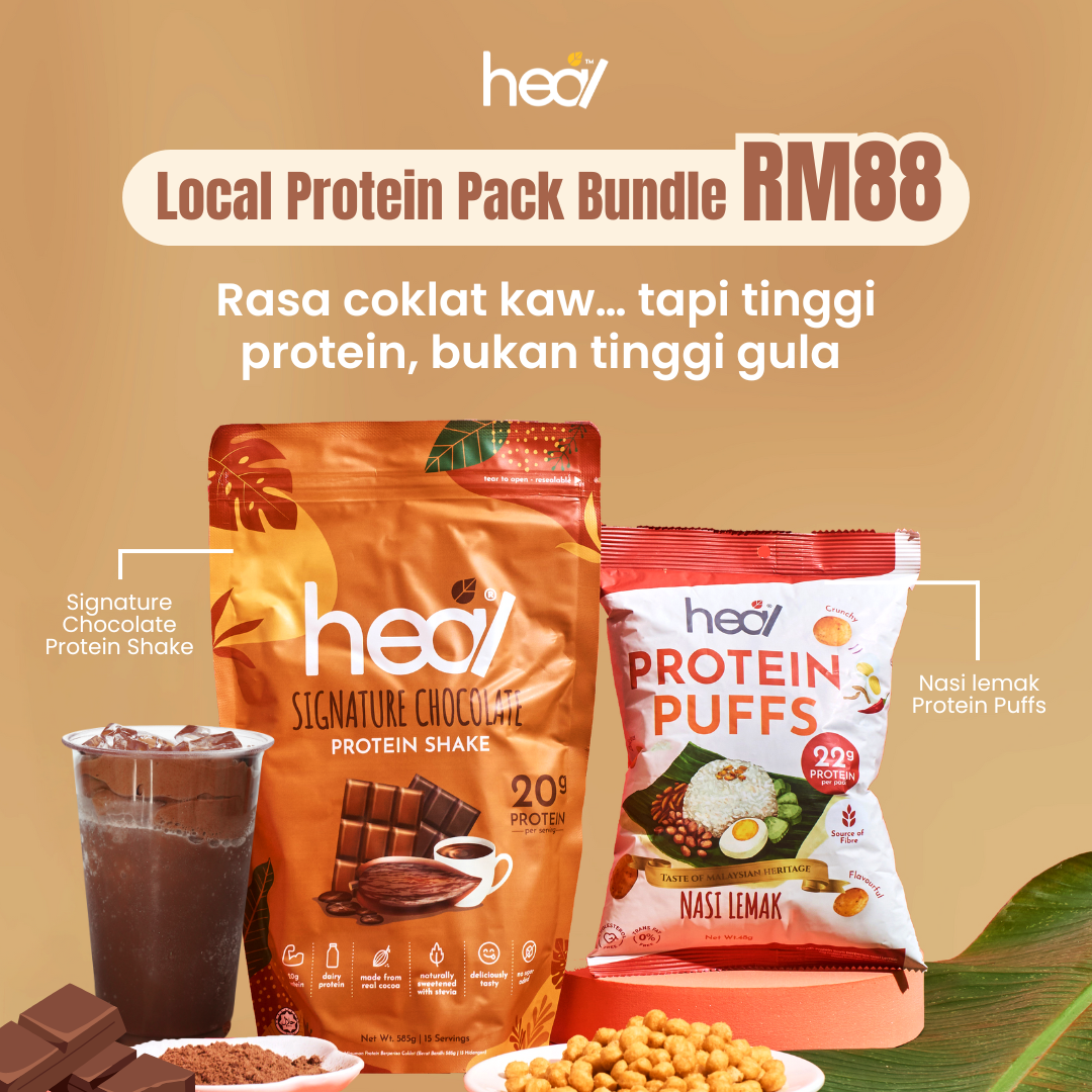Local Protein Pack Bundle: Nasi Lemak Protein Puff + Signature Chocolate
