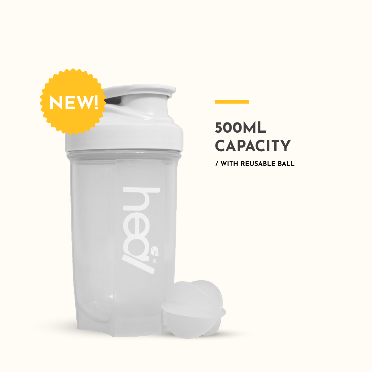 Heal Grey Shaker Bottle 700ml/500ml