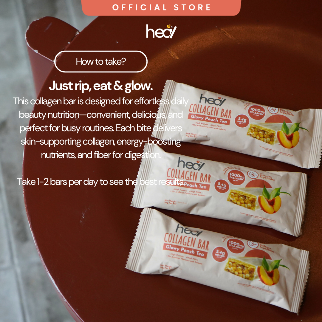[NEW LAUNCH] HEAL COLLAGEN BAR - PEACH TEA