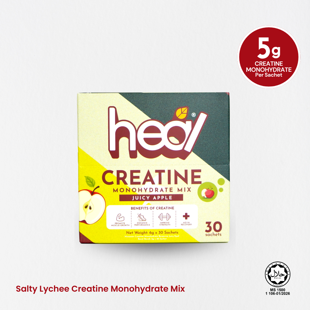 Heal Creatine - Juicy Apple Sachet (30 Servings) • 5g Creatine per Ser ...