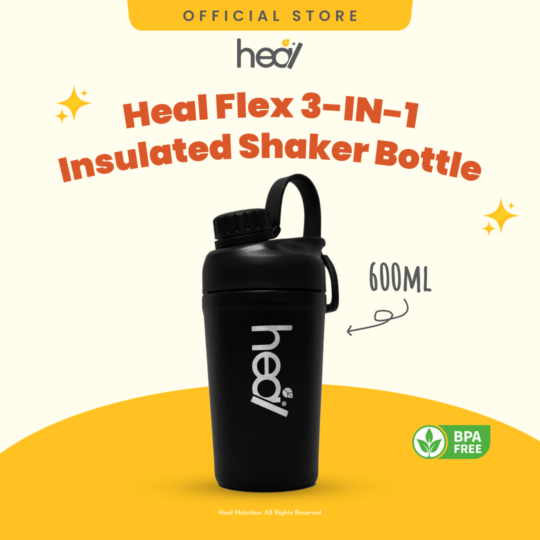 Heal Flex 3-IN-1 Insulated Shaker Bottle 600ML