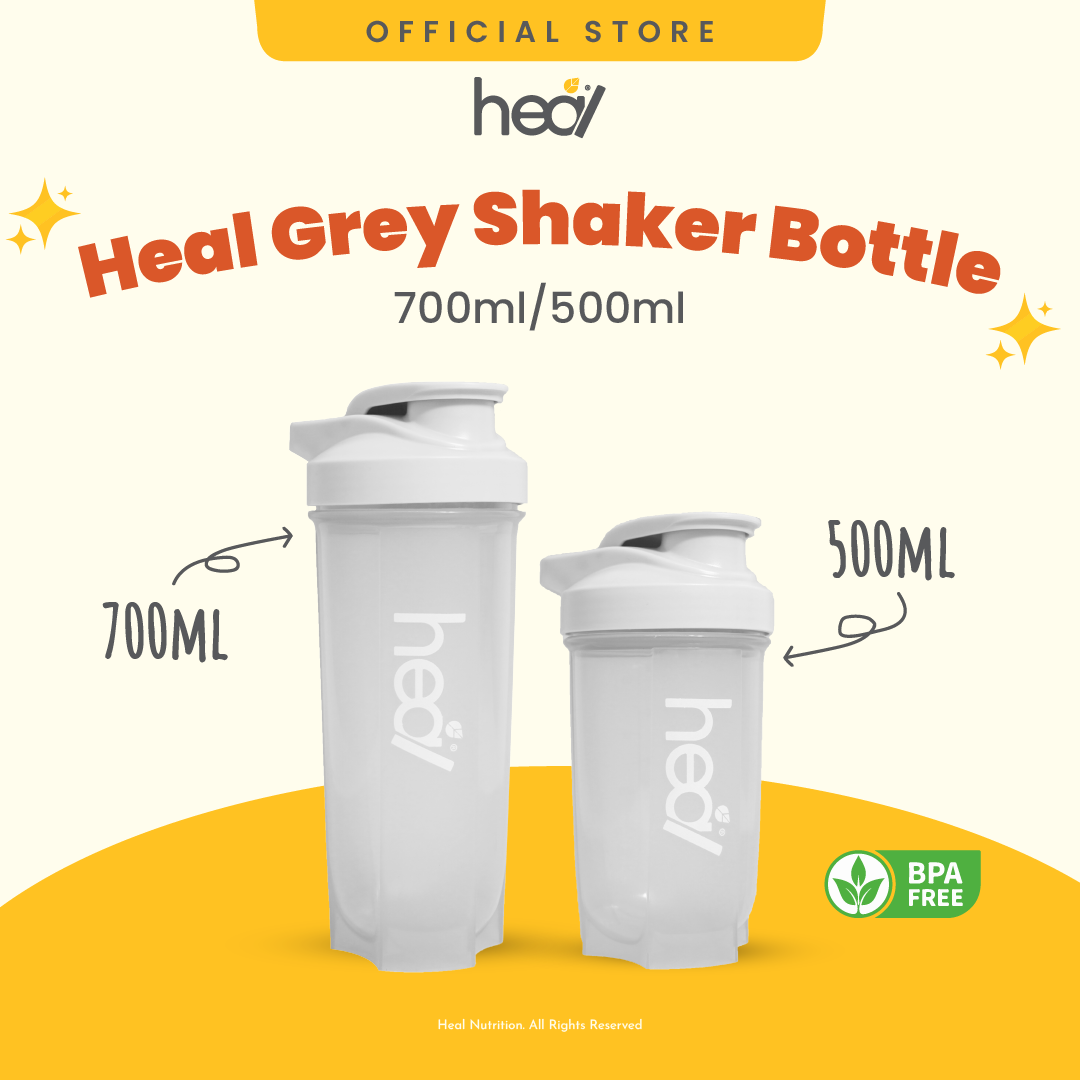 Heal Grey Shaker Bottle 700ml/500ml