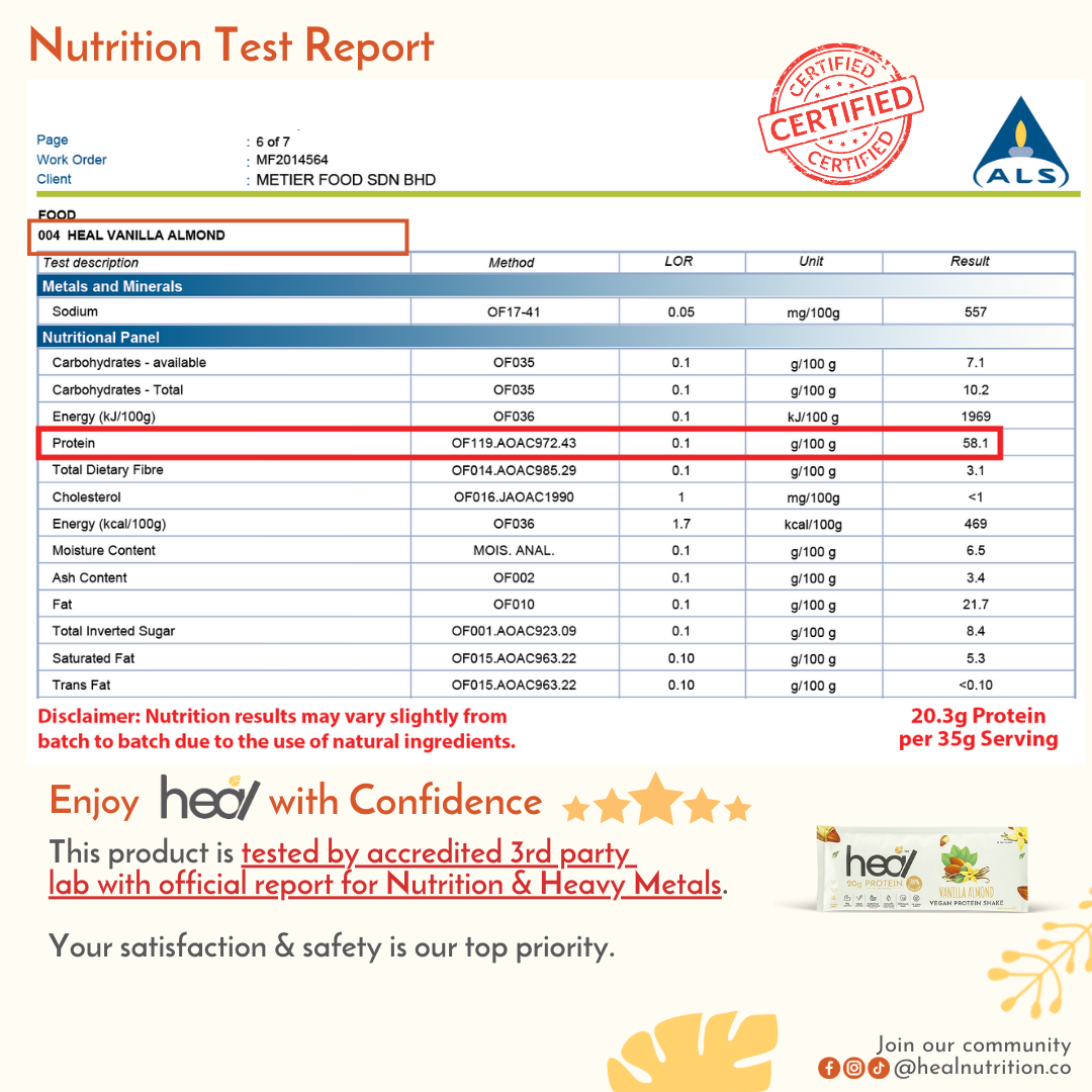 [Subscription Plan] Vanilla Almond Vegan Protein Shake, 16 Sachets (35g)