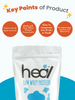 Heal Unflavored Whey Protein Powder, 500g