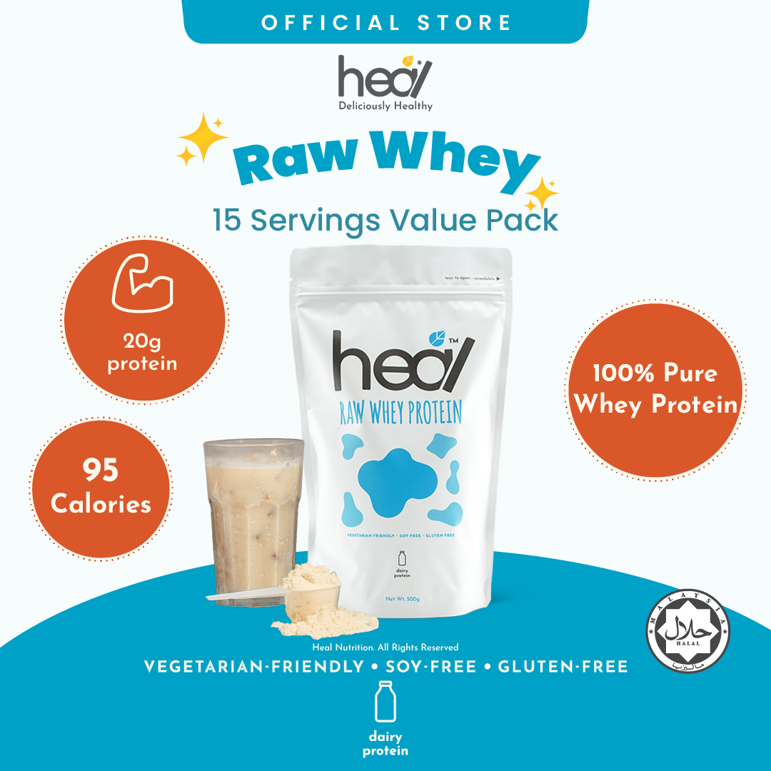 Heal Unflavored Whey Protein Powder, 500g – Heal Nutrition MY