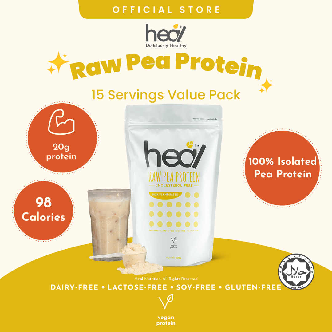 [Subscription Plan] Heal Unflavored Pea Protein Powder, 500g