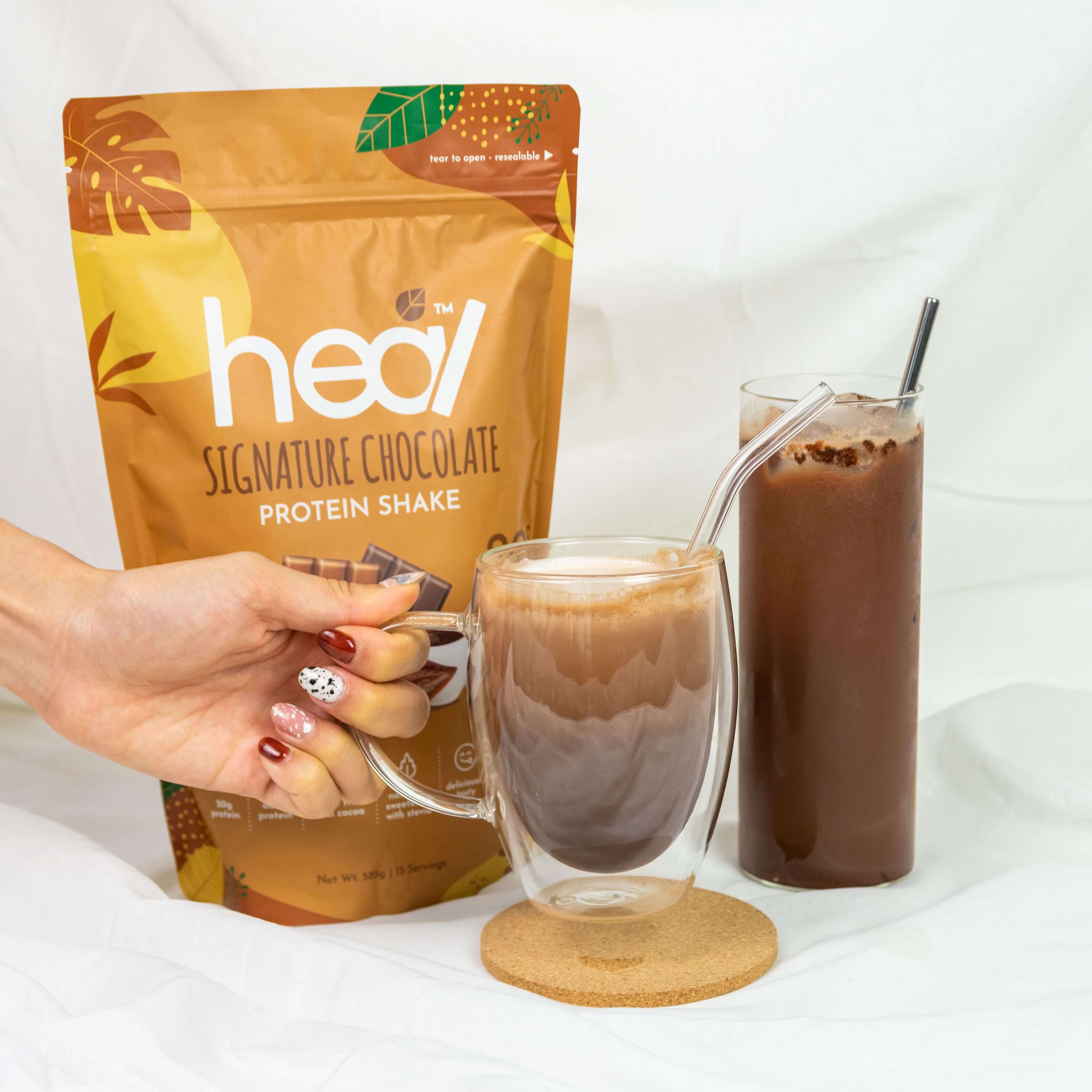 Heal Signature Chocolate Protein Shake, 16 Sachets (39g)