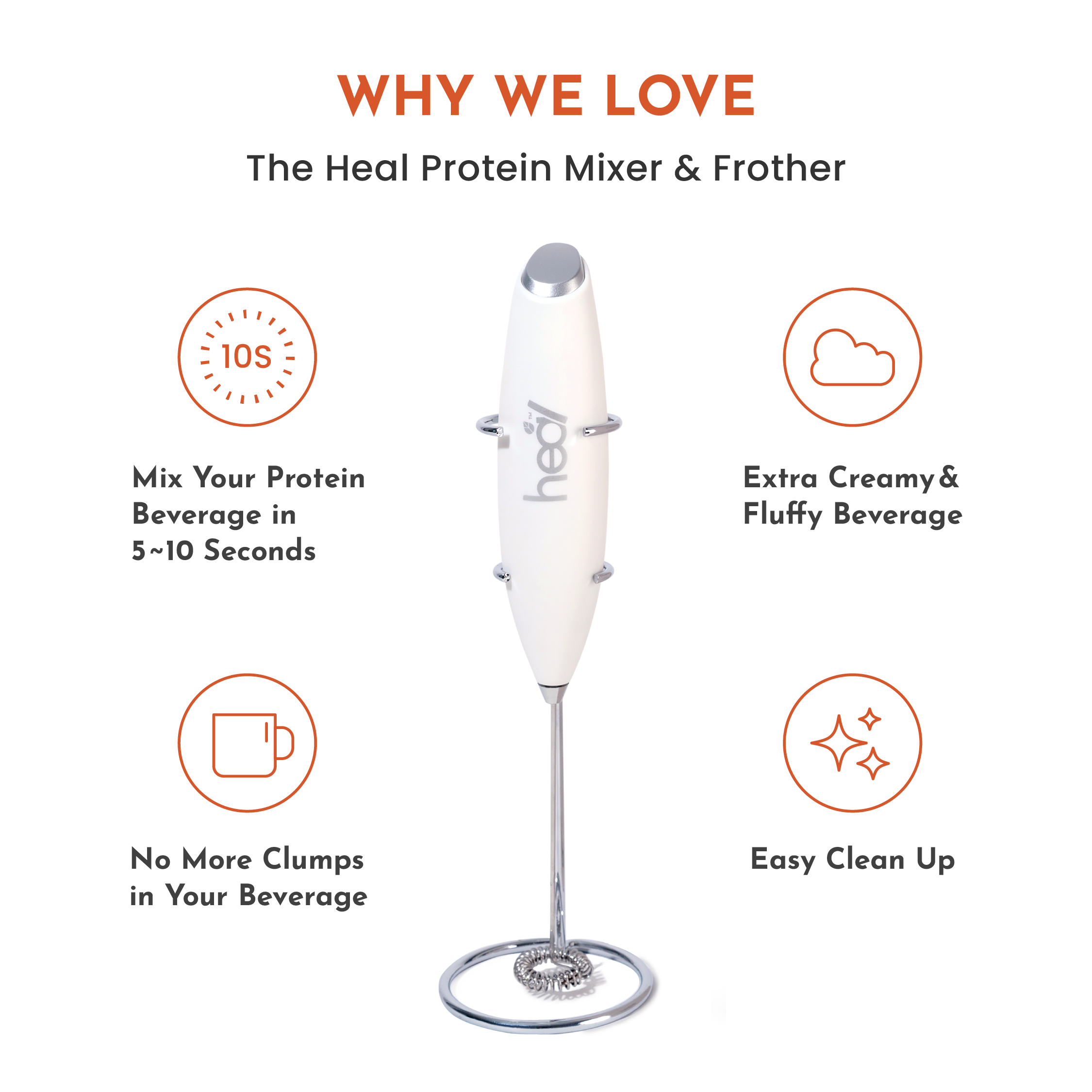 Heal Protein Mixer & Frother